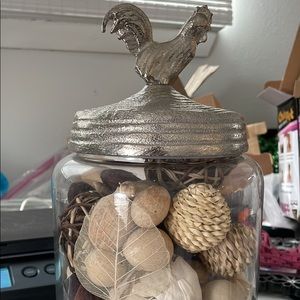 Decorative glass jar